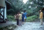 Counsellor Leonora Armstrong with friends, Ed Widmer far right, Bahá’í youth camp near Georgetown (12/75)