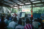 Counsellor Donald Witzel speaking, Bahá’í youth camp near Georgetown (12/75)