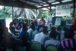 Counsellor Donald Witzel speaking, Bahá’í youth camp near Georgetown (12/75)