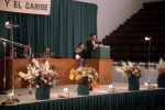Sabino Ortega of the Bolivian National Spiritual Assembly (speaking), International Bahá’í Conference, Quito, Ecuador (8/82)