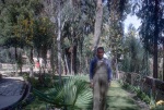 Ignacio in the Hazira garden, La Paz