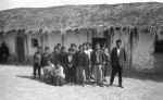 Francisco and his pupils in front of the Bahá’í school in Jankarachi