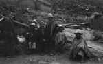 Bahá’í meeting in the village of Totorojo, Andrés Jachakollo left