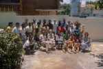 Group photo with Rúhíyyih Khánum at the Bahá’í Center, Port-au-Prince (see previous photo for names) (5/81)