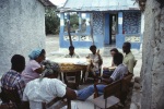 Gwili Posey and Alanna Robinson Vreeland visiting a village near Port-au-Prince (7/82)