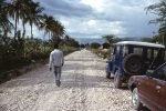 Road passing by the village we were visiting near Port-au-Prince (7/82)