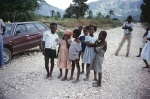 Children at the village we were visiting near Port-au-Prince (7/82)
