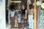 Rúhíyyih Khánum and friends, home of Michael Bannister, Les Cayes (10/82)
