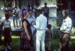 Gathering at the home of Michael Bannister, Les Cayes (10/82)