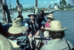 Les Cayes, preparing for departure to Ile à Vâche in a small boat (11/82)