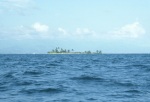 Enroute from Ile à Vâche to Les Cayes in a small boat (11/82)