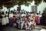 Gathering with Rúhíyyih Khánum at the Bahá’í Center, Port-au-Prince (11/82)