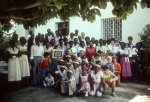 Gathering with Rúhíyyih Khánum at the Bahá’í Center, Port-au-Prince (11/82)