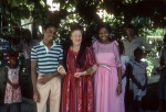 Rúhíyyih Khánum with ? Bahá’í Center, Port-au-Prince (11/82)