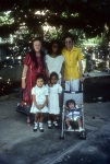 Rúhíyyih Khánum with Mishe and Auxiliary Board member Joe Coblentz and their children Vanessa, Nilande and Martine, Bahá’í Center, Port-au-Prince (11/82)