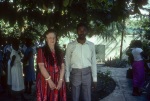 Rúhíyyih Khánum with ? Bahá’í Center, Port-au-Prince (11/82)
