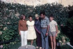 Carol Sherman, Violet Modjgani, Bijan Shadravan, Mary Braga Shadravan (?), Lisbon, 2 August 1973