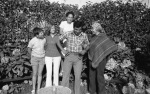 Carol Sherman, Violet Modjgani, Bijan Shadravan, Mary Braga Shadravan (?), Lisbon, 2 August 1973