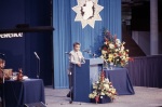 Counsellor Adib Taherzadeh (speaking), International Conference, Dublin, Ireland, June 1982