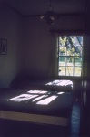 Ground floor room in Collins Dormitory, Geyserville Bahá’í School, 11/72