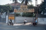 Saigon Bahá’í Center, main street & sign
