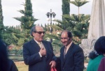 Hand of the Cause Abu'l-Qásim Faizi (left)
