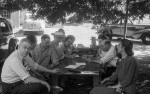 Leroy Ioas (left), meeting at Geyserville, Aug. or Sept. 1945