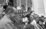 Mark Tobey (facing camera), Baha'i Convention at the House of Worship, May 4, 1947