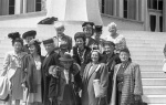 Millie Collins (front row, third from left), Joyce Dahl (front row, second from right), Baha'i Convention at the House of Worship, May 4, 1947