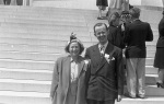 Joyce and Arthur Dahl, Baha'i Convention at the House of Worship, May 4, 1947