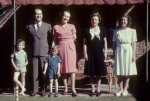 Babos, Edris Rice-Wray, Joyce Dahl (right), Keith and Arthur Dahl, 7/46 (from dupl.)