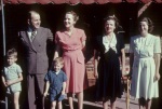 Babos, Edria Rice-Wray, Joyce Dahl (right), Keith and Arthur Dahl, 7/46 (from dupl.)