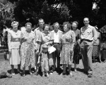 Unity Feast, Geyserville. Second from left Dr. Mildred Nichols, far right John Stroessler. 7/1/1951