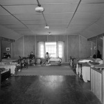 Upstairs room in dormitory at Geyserville (flash) 7/12/1951