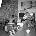 Bernice Stroessler's children's class in dining room at Gyserville (flash) 7/12/1951