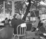 Shedon's (?) class in pronunciation at patio 7/12/1951