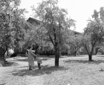 Geyserville: Joyce & Gregory by dormitory 7/13/1951