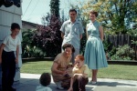 Amin and Sheila Banani with daughter Susanne, Joyce, Roger and Gregory Dahl, Palo Alto, 5/54