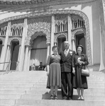 Viviana (Vivian) and Thomas Lisota with Joyce Dahl, 4/30/1955
