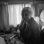 The Guardian's funeral, Pan Am flight to London, Elsie Austin, 11/57