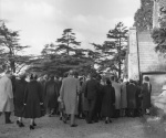The Guardian's funeral, people on the way to the chapel, 11/57