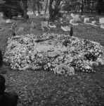 The Guardian's funeral, at grave after graveside service, 11/57