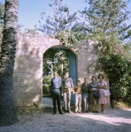 Garden of Ridván, Dahl family and ?, 5/60