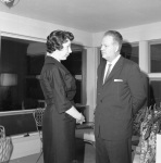 NSA reception for Paul Haney, Velma Sherrill and Charles Wolcott, 4/30/1961