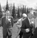 Bahá’í Convention: Hugh Chance, Dave Ruhe, Curtis Kelsey (rear) 4/29/1961