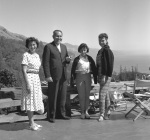 Russ & Jeanne Garcia with her sister and Joyce at Nepenthe 8/26/1961