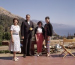 Joyce Dahl, Russ & Gina Garcia & their daughter, Big Sur, 8/61