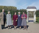 McDonald  (driver), Katherine True, Joyce Dahl, Edna True, their niece, at Amboise, France 10/21/61