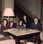 Lea Nys, Joyce Dahl, ?, Arthur Lyon Dahl, Ben Levy, Belgium, 10/61