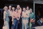 Joyce and Arthur Dahl (center) with friends, Honolulu (10/62)